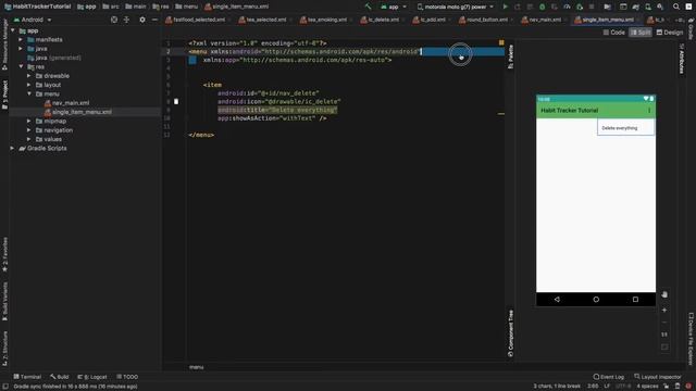 MVVM Habit Tracker App Tutorial in Android Studio (Setting up the UI) смотреть онлайн