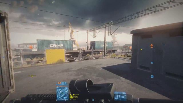 Battlefield 3 Conquest Canals....They Lost Because Helicopter Camp смотреть онлайн