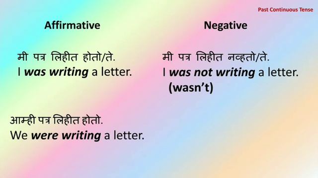 Past Continuous Tense and sentences for daily use - Explained in Marathi смотреть онлайн