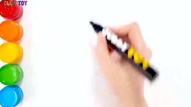 Glitter Number coloring pages Learn Colors Learn numbers for kids Jolly Toy Art ☆ смотреть онлайн
