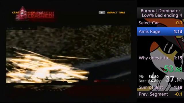 Burnout Dominator Low% Bad ending (1:13) смотреть онлайн