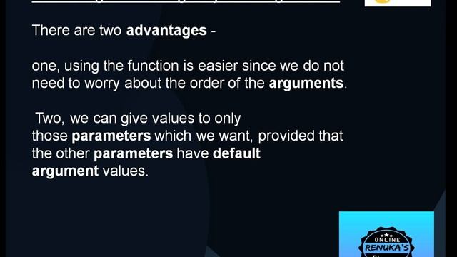 Functions -Part III(Types of arguments and Scope of variable) смотреть онлайн