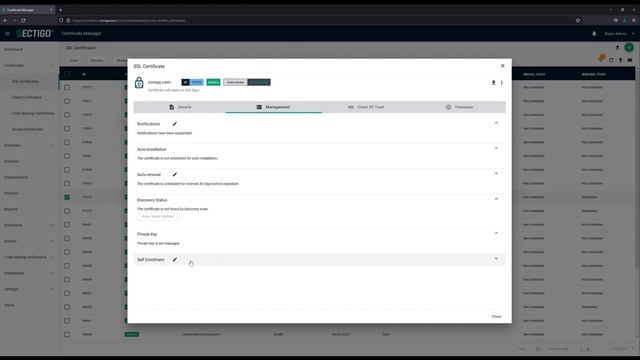 Sectigo Certificate Manager 21.11 UI Updates смотреть онлайн