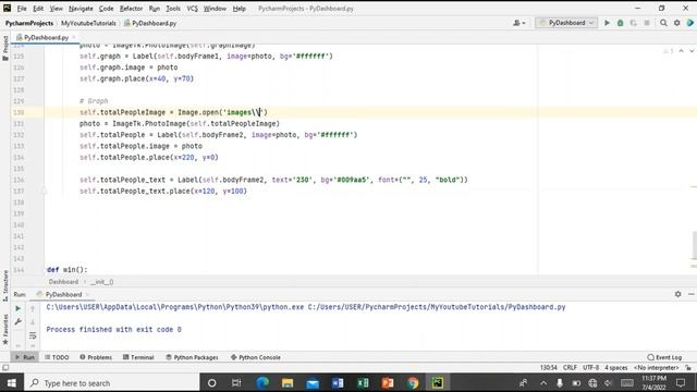 Part 2 : Python Tkinter Dashboard Tutorial | Modern Feel GUI Dashboard Using Python Tkinter смотреть онлайн