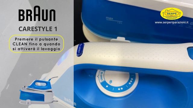 Ferro da stiro Braun Carestyle 1 - Lavaggio di disincrostazione calc-clean смотреть онлайн
