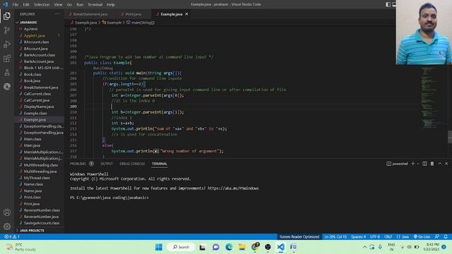 Add two numbers in java by command line input #java #command line input in java # java programming смотреть онлайн