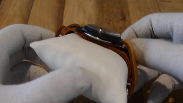 Pobeda Aviator black. Mens watch 1950s. Победа часы смотреть онлайн