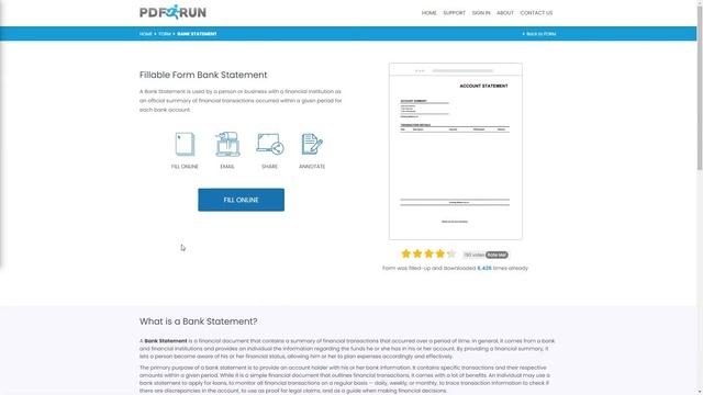 How to Fill out a Bank Statement Online | PDFRun смотреть онлайн