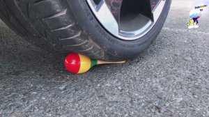 Ломаем детские игрушки машиной вместе!!!  Челлендж