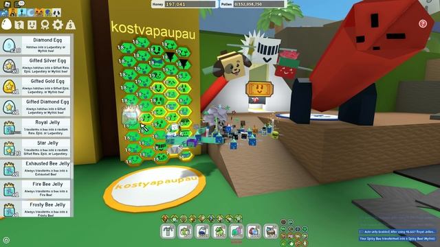 *UPGRADE BLUE HIVE* МНОГО МИФИКОВ и ОДАРИЛ ИВЕНТ в СИМУЛЯТОРЕ ПЧЕЛОВОДА! in Bee Swarm Simulator смотреть онлайн