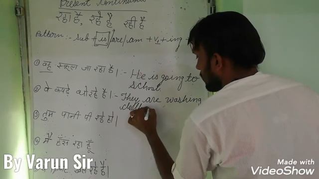 Today's Topic Is Present Continuous Tense.