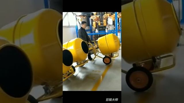 Mini hand-push feed concrete mortar mixer смотреть онлайн