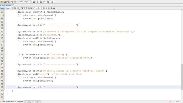 Java: API de ArrayList смотреть онлайн