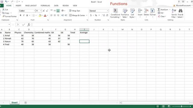 A/L | GIT Video Series | Excel - Functions смотреть онлайн