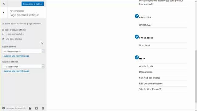 Créez une page d'accueil avec le thème Twenty Seventeen смотреть онлайн