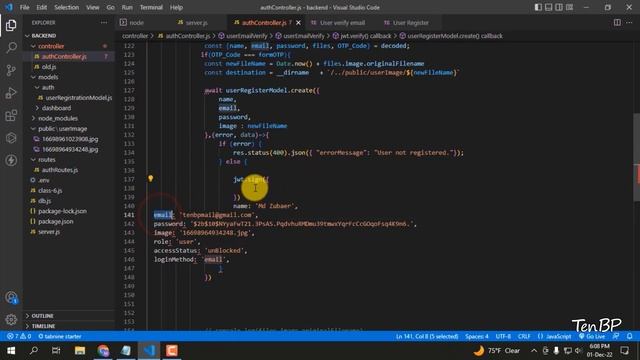Create User and JWT Token Set Cookie | MERN -Multi Authentication project -01| Part - 21 смотреть онлайн