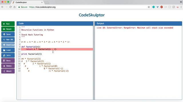 Recursive Functions in Python смотреть онлайн