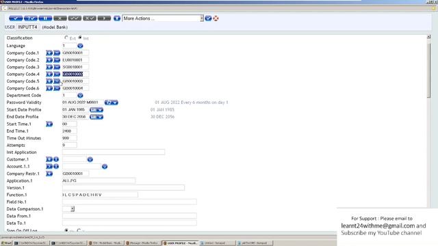 Temenos T24 - USER Module How To Create New T24 User And Update Records.