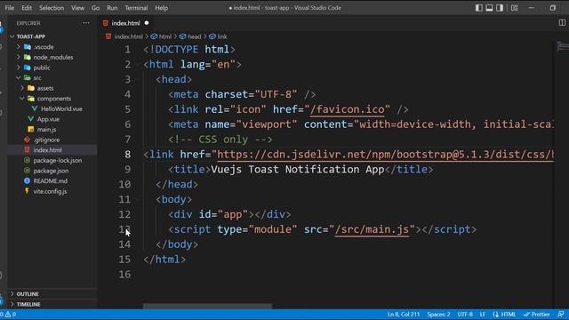 Build a Toast Notification With Vuejs Part 1 (Setting the project) смотреть онлайн