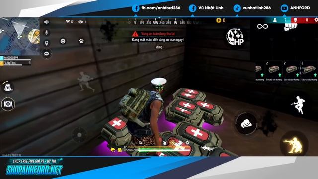 [Free Fire] Tank Bo Từ Xa Bằng Túi Siêu Cứu Thương Lấy Top1 Quá Dễ смотреть онлайн