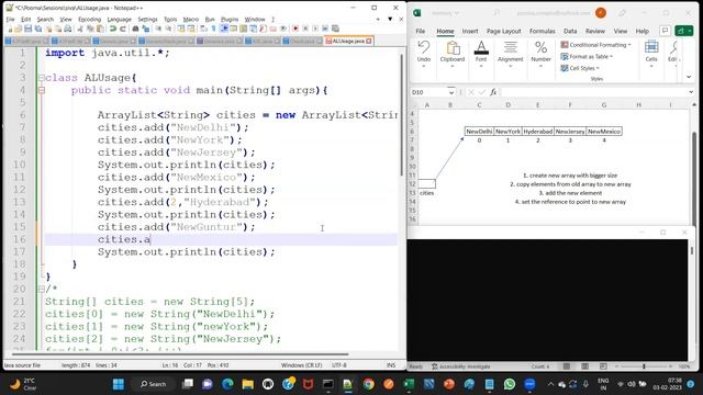 Java - Day 89 (in Telugu) - Collections: ArrayList (part1) add(), set(), get(), remove(), size(),et смотреть онлайн