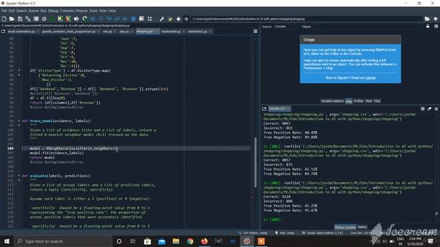 Shopping Prediction using K Nearest Neighbour in Python | World Of AI смотреть онлайн