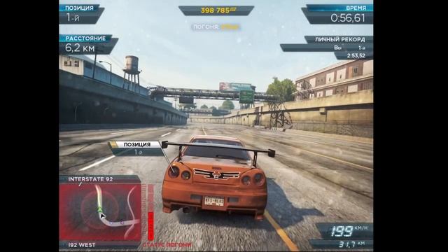 Покатушки на Nissan Skyline R34,, не получилось скрыться от полиции...)) смотреть онлайн