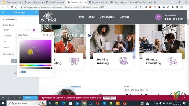 How to Change Global Fonts & Colors in Elementor WordPress | System Color & Font смотреть онлайн