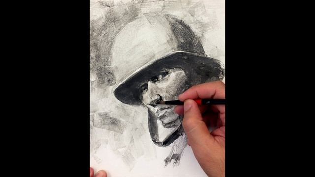 Zimou Tan | Art | Nitram liquid charcoal test, tricks and tips, watercolor approach. смотреть онлайн