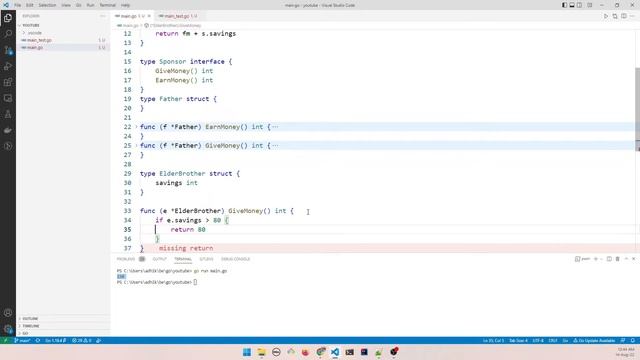 Go Embedded interface - Over-ride only what you need! смотреть онлайн