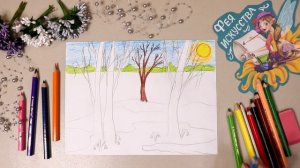 Как нарисовать Весну?Лёгкий Способ ?️