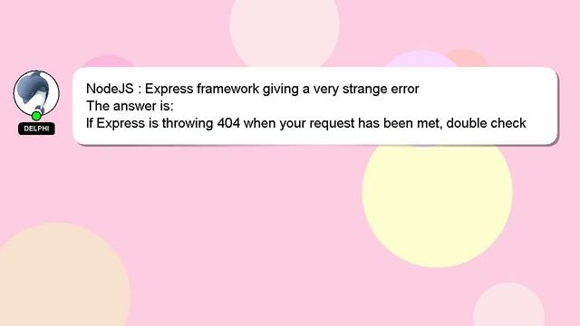 NodeJS : Express framework giving a very strange error смотреть онлайн