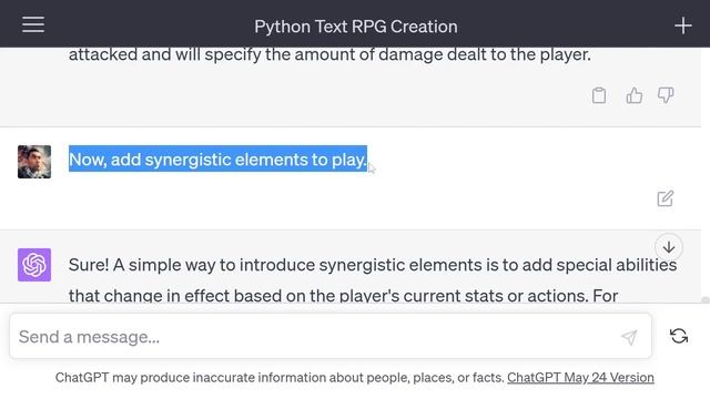 ChatGPT makes design decisions in creating a simple RPG. смотреть онлайн