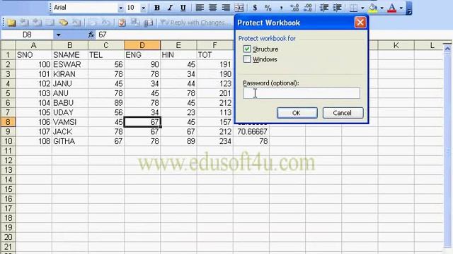 Tools Menu Options in MS Excel (MS Office 2003 in Telugu) смотреть онлайн