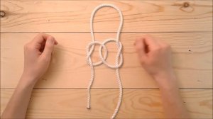 Узел южный крест или три петли на веревке