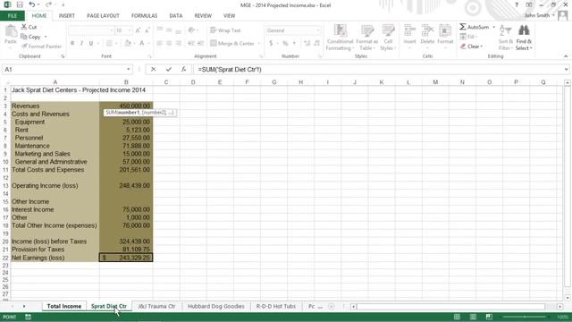 How to Total the Data on Different Worksheets in Excel 2013 For Dummies смотреть онлайн