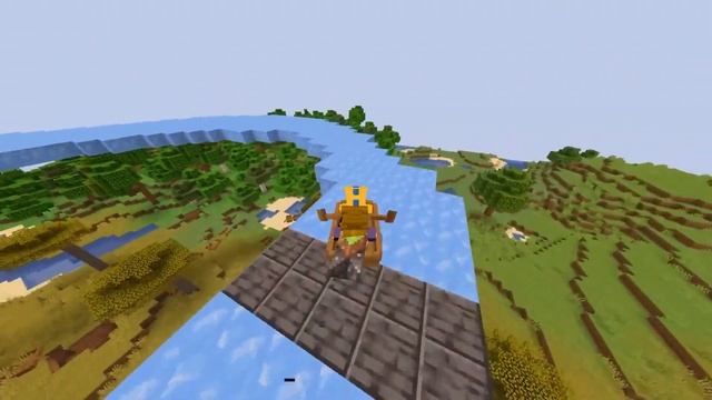 Minecraft karting on a boat on an ice track // Майнкрафт картинг на лодке по ледяной трассе смотреть онлайн