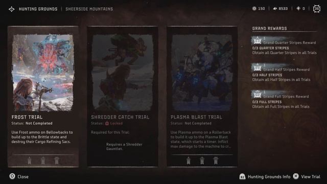 Horizon Forbidden West: All Hunting Ground Trials - Full Stripes смотреть онлайн