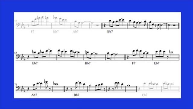 Basic Bb Blues Improvisation (notation aid) смотреть онлайн