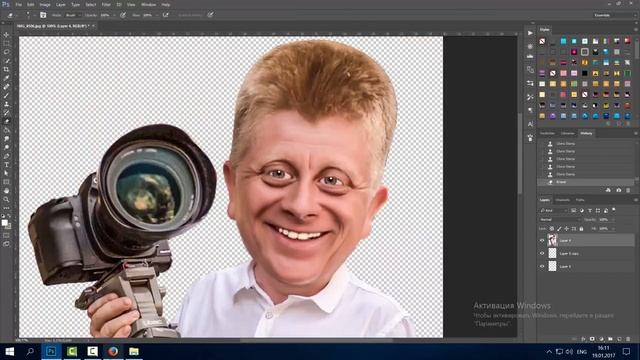 PS Шарж по фотографии смотреть онлайн