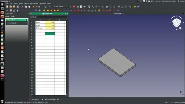 How to use Variables and Equations to Design in FreeCAD|JOKO ENGINEERING| смотреть онлайн