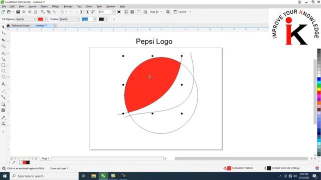 "CorelDRAW Tutorial: How to create Pepsi logo in CorelDRAW" смотреть онлайн
