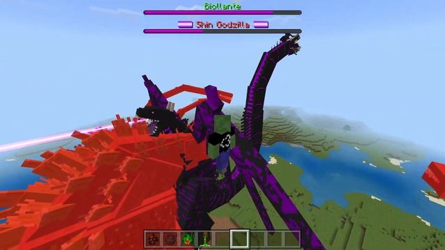 I Found IRRITANT SHIN GODZILLA vs BIOLLANTE in Minecraft Pocket Edition... смотреть онлайн