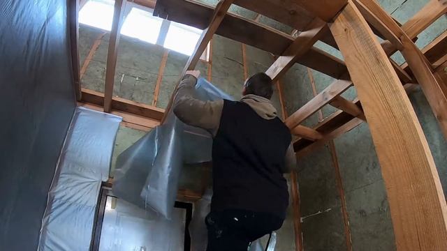 Утепление межэтажного перекрытия. Пирог деревянного перекрытия. Каркасный дом своими руками ч32. смотреть онлайн