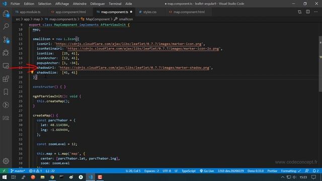 Vidéo 2 - Ajouter un marker à carte Leaflet affichée par une application Angular 9 смотреть онлайн