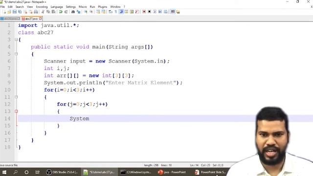 matrix array in java | 2d array java user input | java matrix program example #34A смотреть онлайн