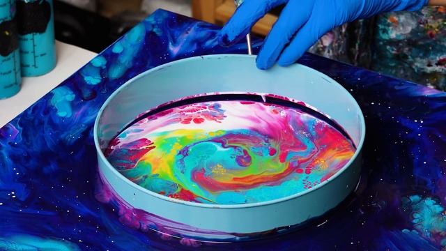 Don’t MISS This! New SPACE Series! ? Mystic Planet Pour + Acrylic Pouring TIPS | Abstract Fluid Art смотреть онлайн