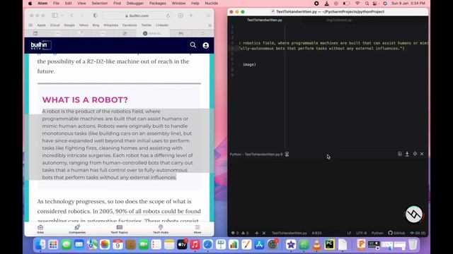 Text To Handwritten using Python | Atom | OpenCV | OS | PyWhatKit | Python смотреть онлайн