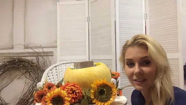 Осенний декор: цветы в тыкве / flowers in pumpkin смотреть онлайн