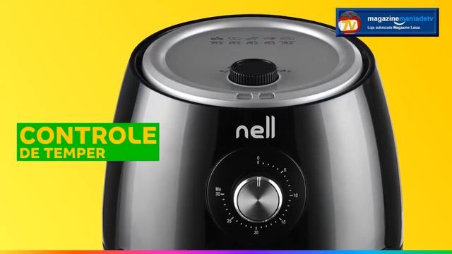 Fritadeira Elétrica sem Óleo/Air Fryer Nell Smart - Preto 2,4L com Timer. смотреть онлайн